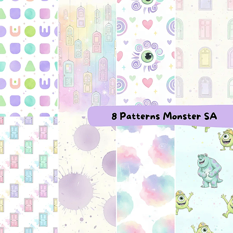 Kit Digital Monstros S.A Aquarela 15