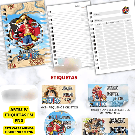 Arquivo Agenda Escolar One Piece 2