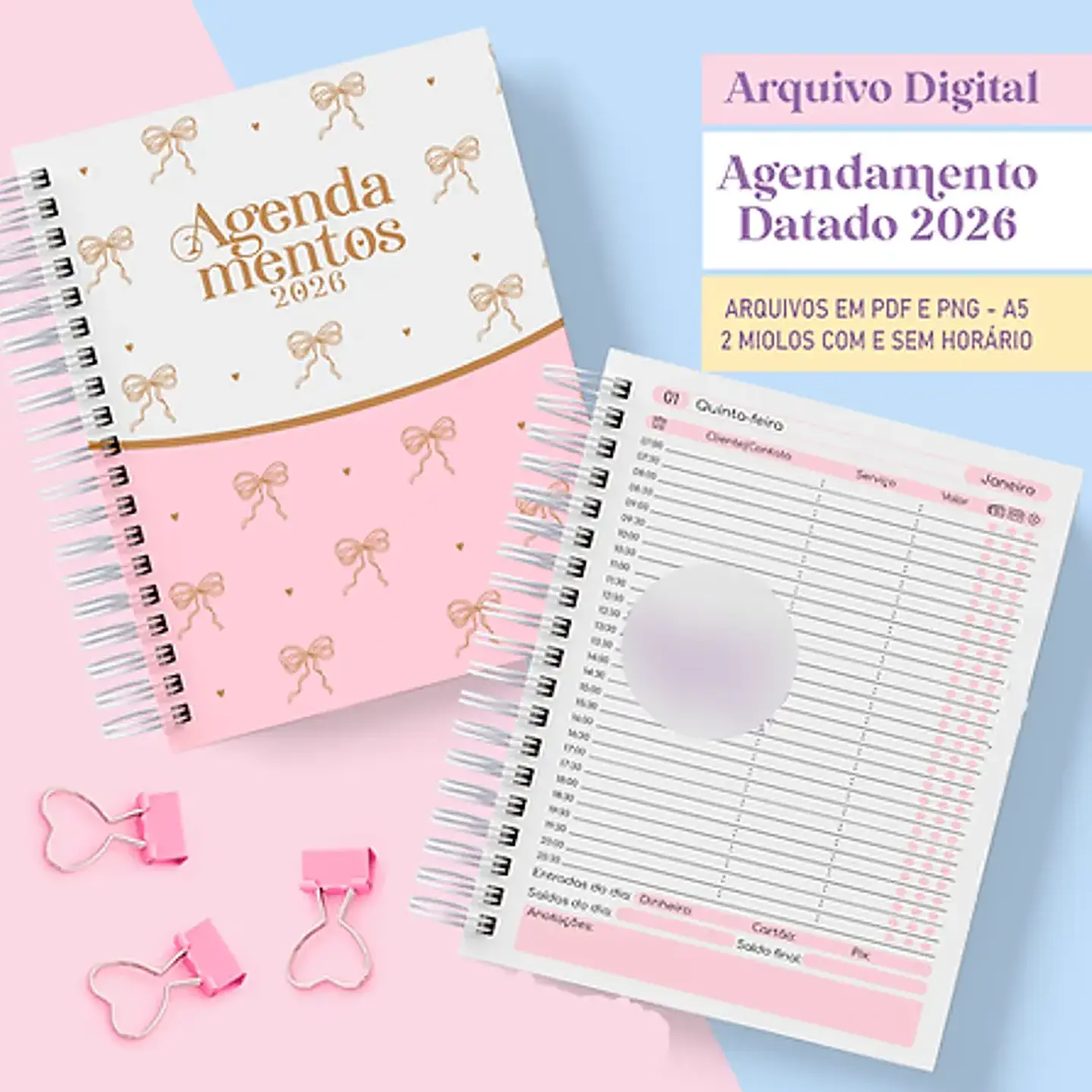 Arquivo Agendamento Datado 2026 Rosa 1