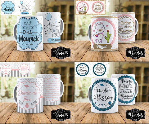 Arquivo caneca dindos