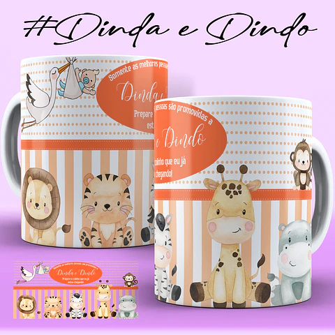 Arquivo caneca dindos Safari