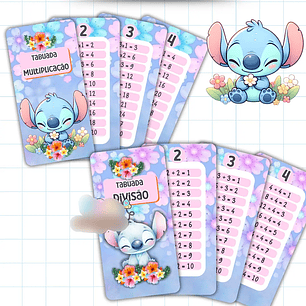 Arquivo Escolar Tabuada Stitch