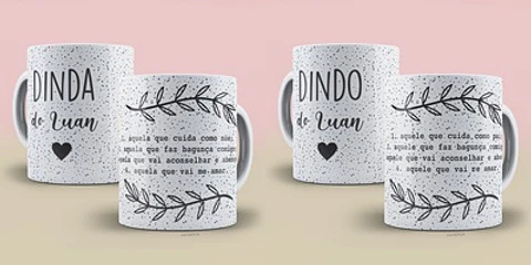 Arquivo caneca Dindo e Dinda