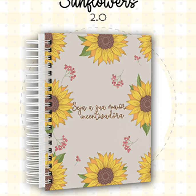 Arquivo Coleção Agenda Sunflowers Girassol - Dream Arts 4