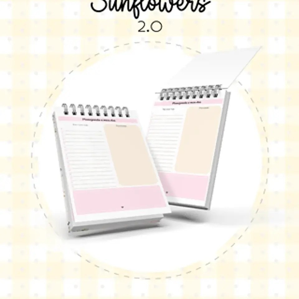 Arquivo Coleção Agenda Sunflowers Girassol - Dream Arts 5