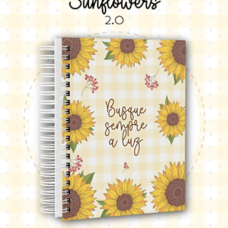 Arquivo Coleção Agenda Sunflowers Girassol - Dream Arts 6