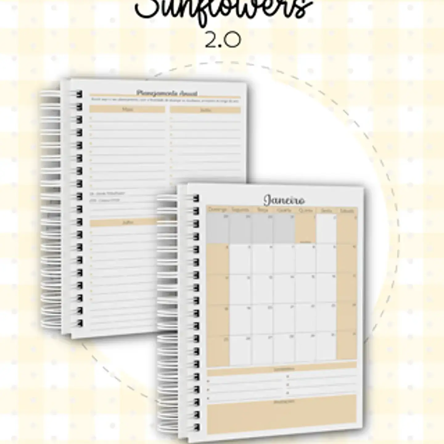 Arquivo Coleção Agenda Sunflowers Girassol - Dream Arts 9
