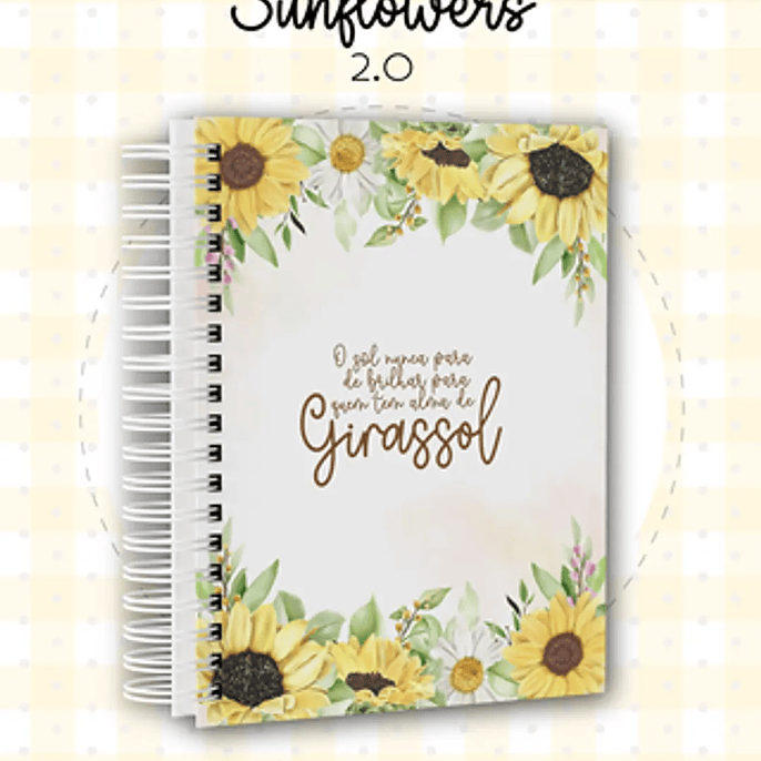 Arquivo Coleção Agenda Sunflowers Girassol - Dream Arts 10