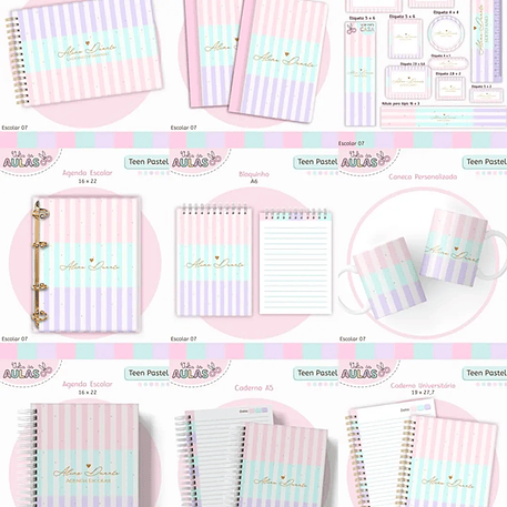 Arquivo Escolar Teen Pastel 2026  1