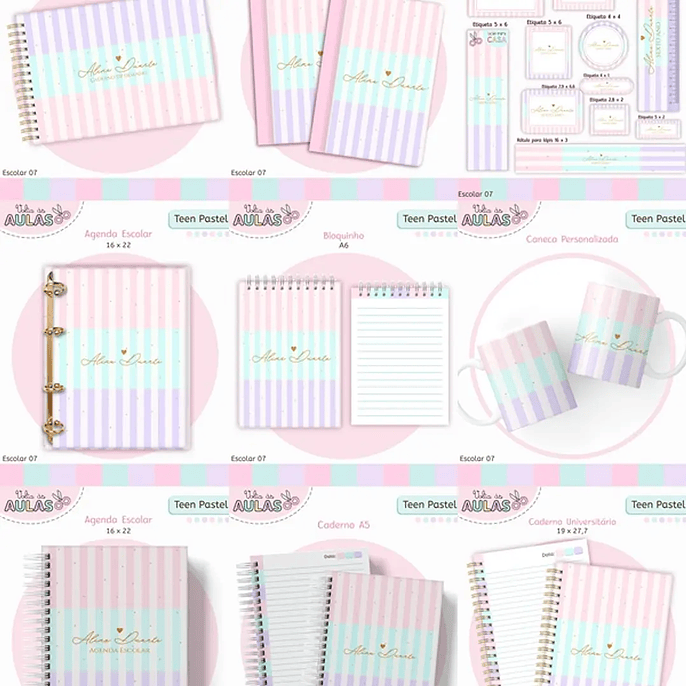 Arquivo Escolar Teen Pastel 2026  1