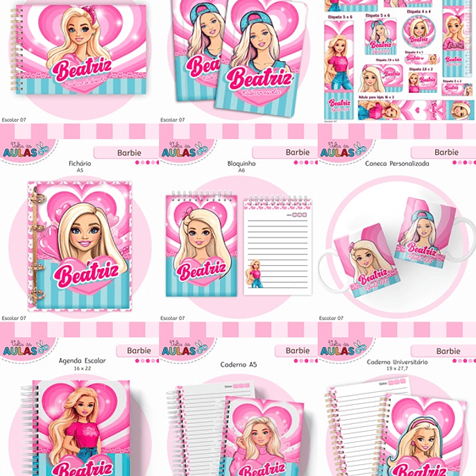 Arquivo Escolar Barbie 2026 1