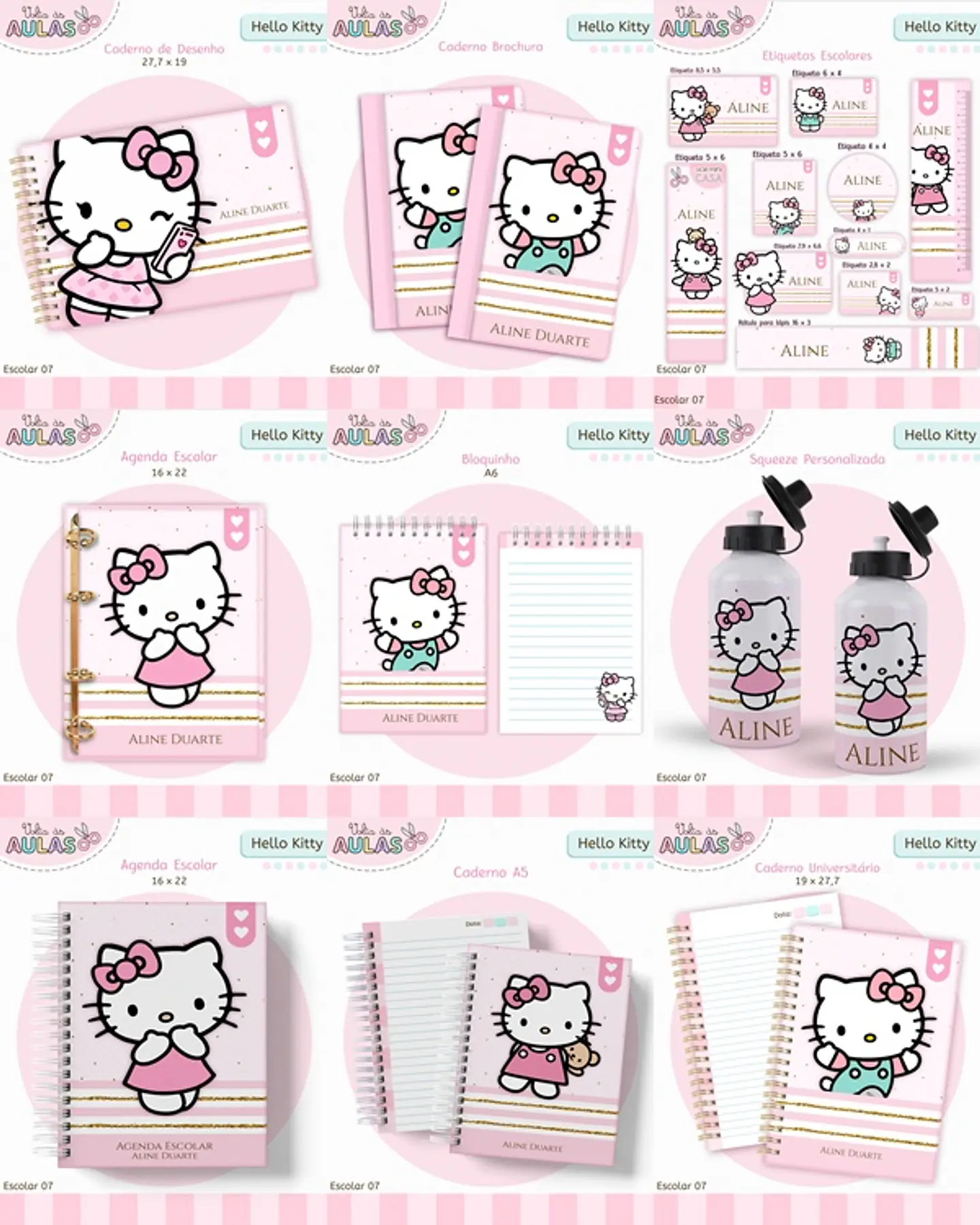 Arquivo Escolar Hello Kitty 2026 1