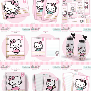 Arquivo Escolar Hello Kitty 2026