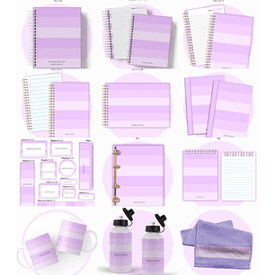 Arquivo Escolar Lilás Neutro 2026