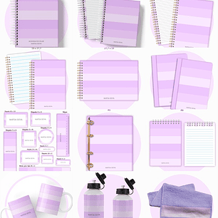 Arquivo Escolar Lilás Neutro 2026