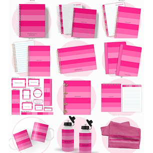 Arquivo Escolar Neutro Pink 2026