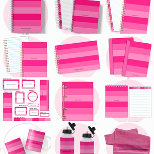 Arquivo Escolar Neutro Pink 2026