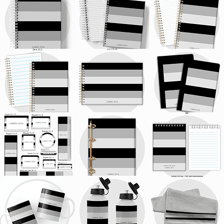 Arquivo Escolar Neutro Cinza Preto 2026 1