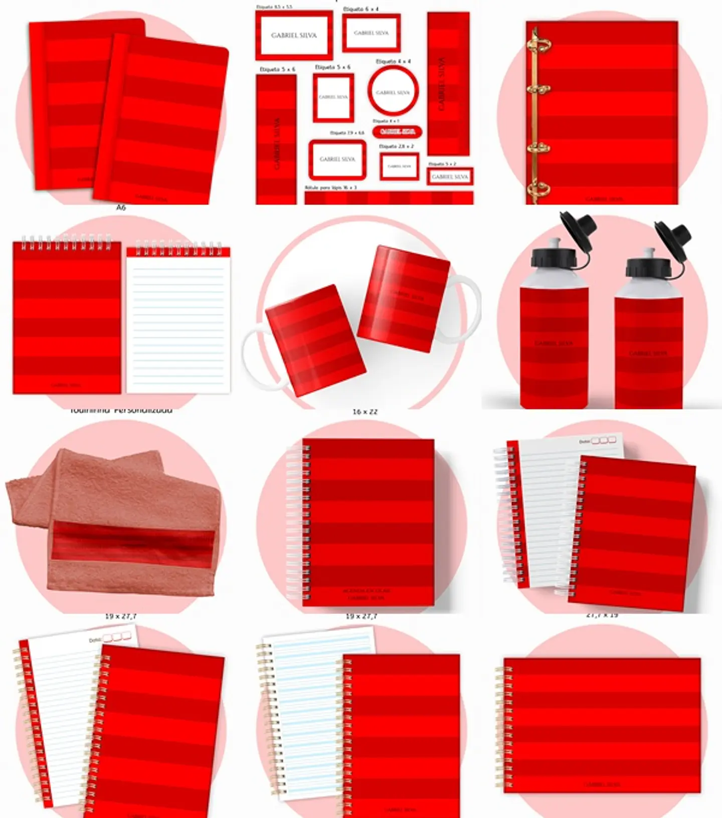 Arquivo Escolar Vermelho Neutro 2026 1