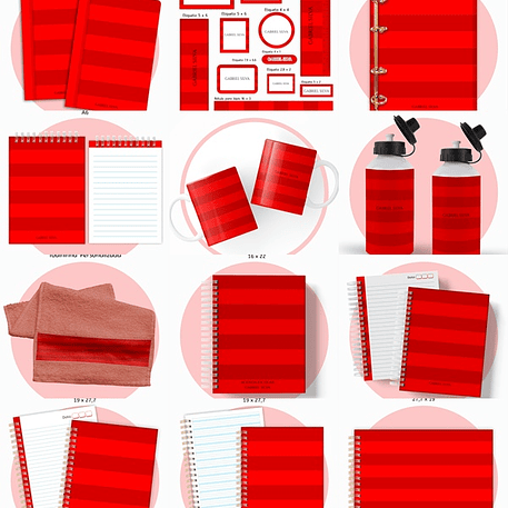 Arquivo Escolar Vermelho Neutro 2026 1