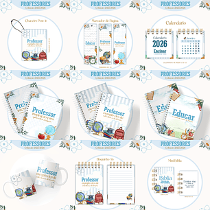 Arquivo Combo Encadernação Professores Masculino - Lina