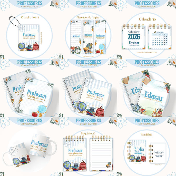 Arquivo Combo Encadernação Professores Masculino - Lina 1