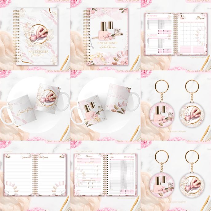 Arquivo Pack Nail Designer - Lina 1