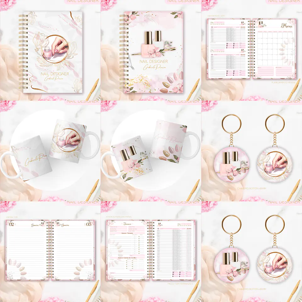 Arquivo Pack Nail Designer - Lina 1
