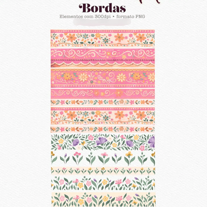 Arquivo Dia da Mulher Flor de Maria - Combo Ilustrações 3