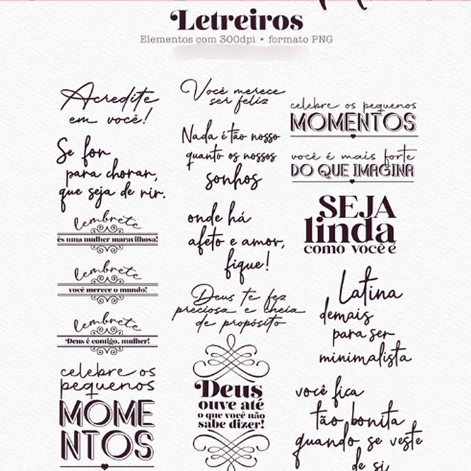 Arquivo Dia da Mulher Flor de Maria - Combo Ilustrações 6