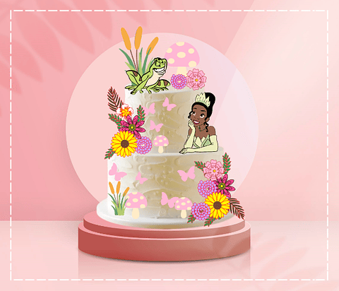 Arquivo Topo de Bolo Princesa Tiana