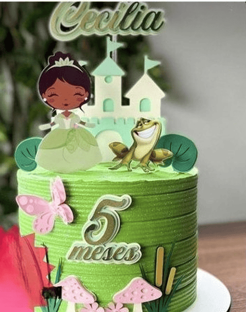 Arquivo Topo de Bolo Princesa Tiana