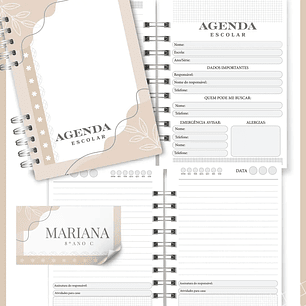 Arquivo Agenda Escolar Neutro Nude
