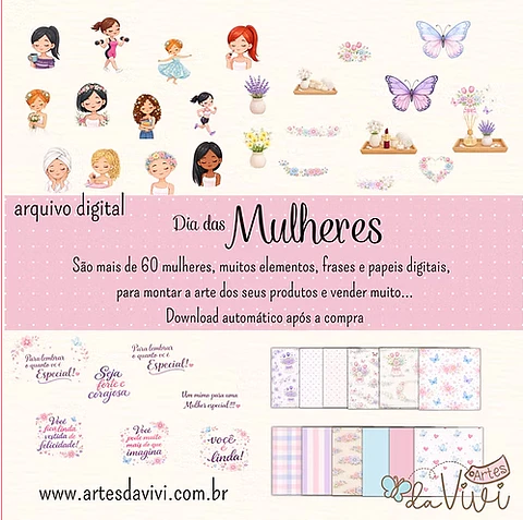 Kit Digital Dia da Mulher