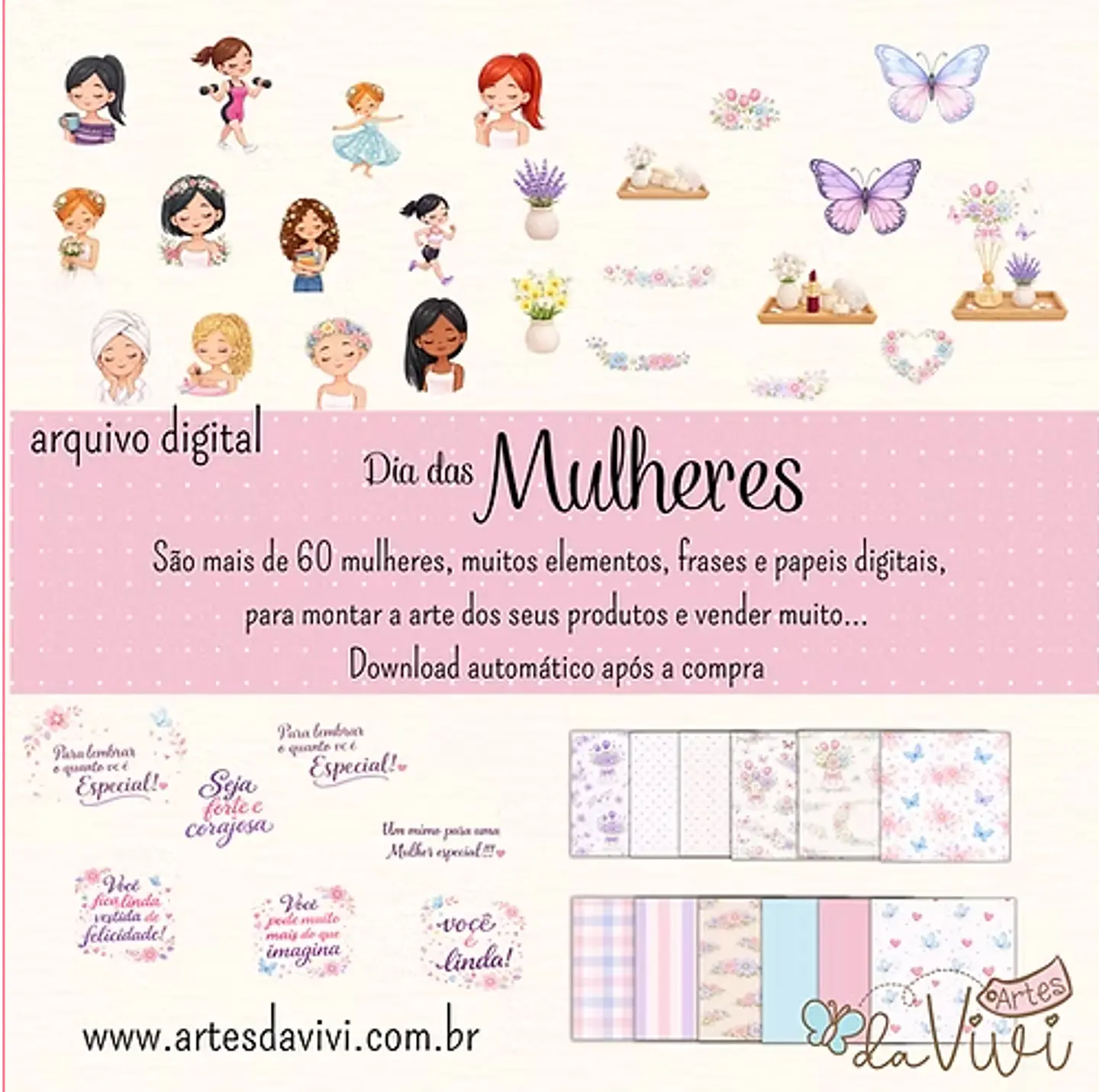 Kit Digital Dia da Mulher 1