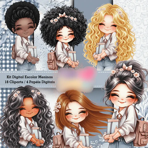 Kit Digital Escolar Meninas