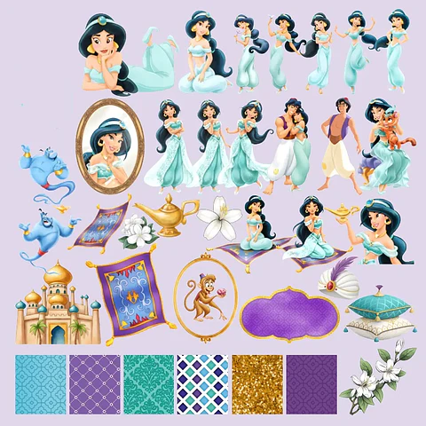 Kit Digital Princesa Jasmine