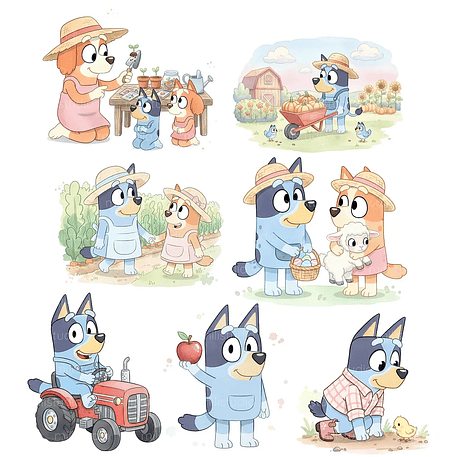 Kit Digital Bluey na Fazenda 2