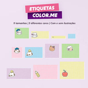 Arquivo Combo Escolar Etiquetas Color-me