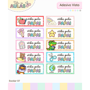 Arquivo Volta ás Aulas Adesivo Visto