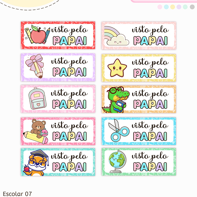 Arquivo Volta ás Aulas Adesivo Visto 1