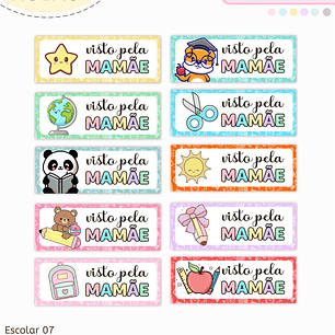 Arquivo Volta ás Aulas Adesivo Visto