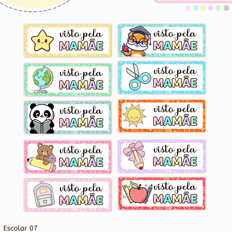 Arquivo Volta ás Aulas Adesivo Visto 2