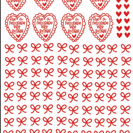 Arquivo Sublimação DTF UV Lacinhos Vermelhos 1