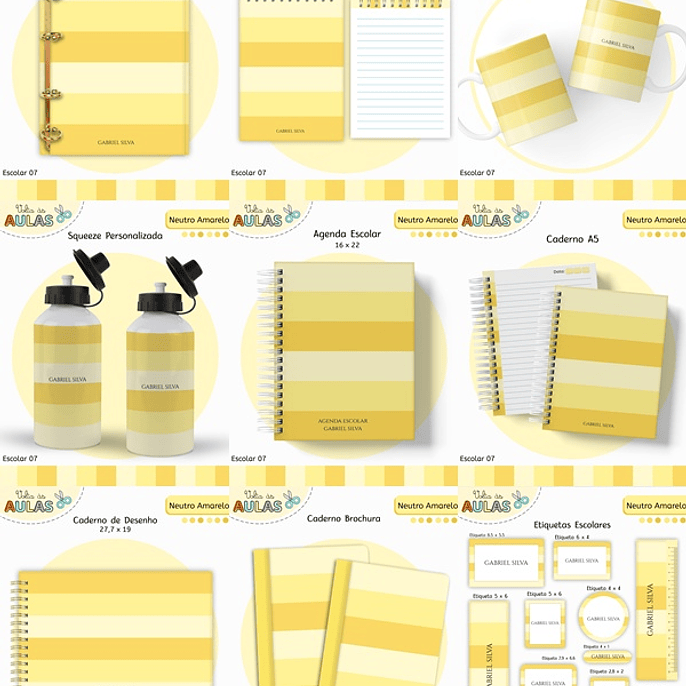 Arquivo Escolar Amarelo Neutro 2026 1