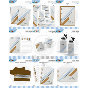 Arquivo Escolar Pastel Masculino