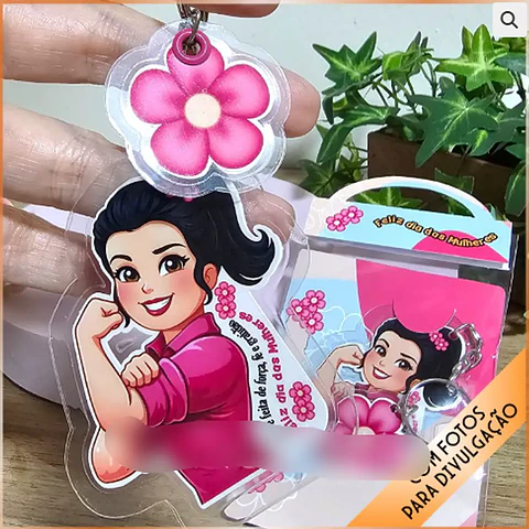 Arquivo Dia da Mulher Chaveiro de Polaseal