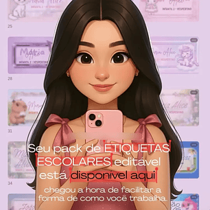 Arquivo Volta ás Aulas Pack Etiquetas Escolares