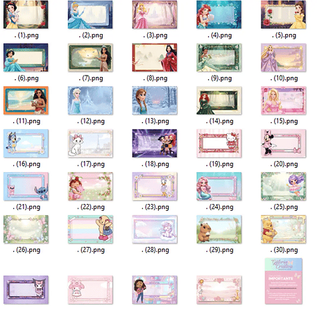 Arquivo Volta ás Aulas Pack Etiquetas Escolares 2