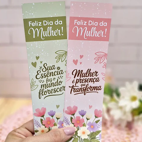 Arquivo Dia da Mulher Card Marcador